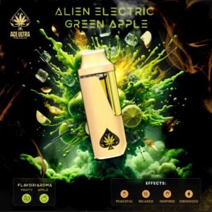 Alien Electric Green Apple - Ace Ultra Premium Disposable Vape 2g, Ace Ultra Premium HQ, Ace Ultra Premium Green Apple Vape, Alien Electric 2g Disposable, Ace Ultra Premium 2g vape, Rechargeable 2g disposable vape, Green Apple strain vape, Disposable vape with dual airflow, Green apple flavored vape pen, Fruity hybrid disposable vape, Crisp green apple vape, Candy sour vape flavor, Sour apple vape with smooth pull, Balanced hybrid vape effects, Uplifting hybrid vape pen, Creative mood vape strain, Daytime hybrid disposable, Vape for energy and calm, Buy Alien Electric vape online, Shop Ace Ultra Premium vapes, Authentic Ace Ultra vape, Lab-tested disposable vape, Premium 2g vape for sale, Best fruity disposable vapes 2025