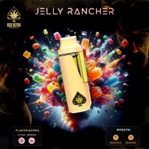 Jelly Rancher – Ace Ultra Premium Disposable Vape 2g, Jelly Rancher Ace Ultra Premium Disposable Vape, Jelly Rancher vape 2g, Ace Ultra Premium Jelly Rancher review, Hybrid disposable vape, Sweet candy flavor vape, 2g rechargeable disposable vape, Best hybrid vape 2025, Jelly Rancher strain effects, Buy Jelly Rancher vape online, Lab-tested premium vape pen, Clog-resistant ceramic coil vape, fruity vape pen, Sativa/Indica hybrid, smooth vape hits, legal hemp-derived vape, creative daytime strain, vape for social use