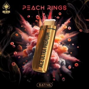 Peach Rings – Ace Ultra Premium 2g Disposable Vape, Peach Rings vape, Ace Ultra Premium Peach Rings, Peach Rings disposable vape, Peach Rings 2g vape, Peach Rings sativa vape, Ace Ultra Premium disposable vape, Sweet peach vape flavor, Fruity disposable vape, Sativa strain vape, Peach candy flavor vape, Rechargeable disposable vape, 2 gram vape pen, Premium vape brand, Smooth peach vape, Buy Peach Rings Ace Ultra Premium vape online, Best peach flavored sativa disposable vape, Peach Rings 2g rechargeable vape pen, Daytime use sativa disposable vape, Fruity uplifting disposable vape for creativity,